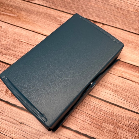 Vintage Avon Sample Bottle Storage Case • EMPTY Organizer Box • Blue Vinyl - Picture 5 of 8